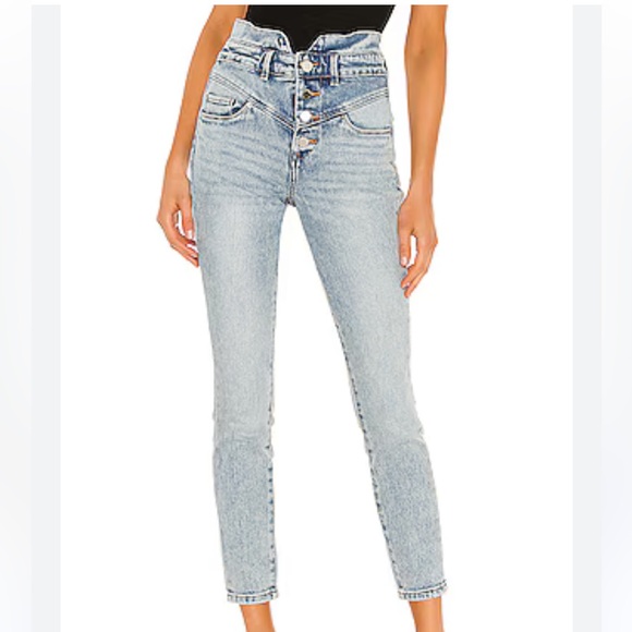 Extra high rise size 28 button up cropped jeans BLANKNYC - Picture 5 of 11